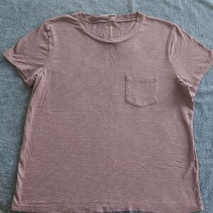 Madewell Dusty Rose Short Sleeve Tee, Large. Never Worn.